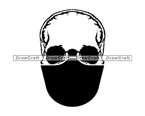 Skull Mask Svg Skull Svg Face Mask Svg Skull Cut Files Etsy