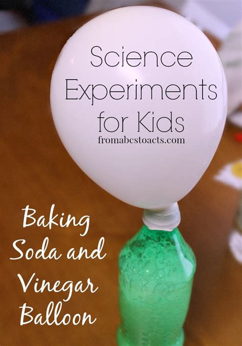 Baking Soda Vinegar Balloon Experiment Worksheet Worksheet Education