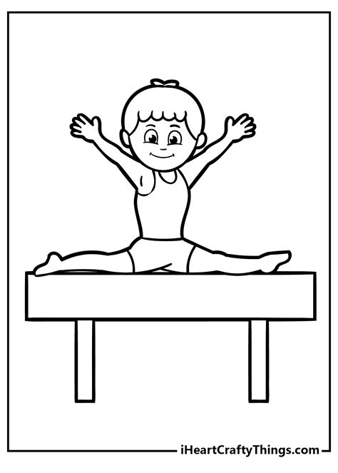Gymnastics Coloring Pages For Girls