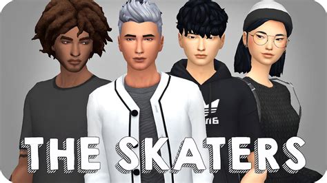 High School Cliques The Skaters Sims 4 Create A Sim Youtube