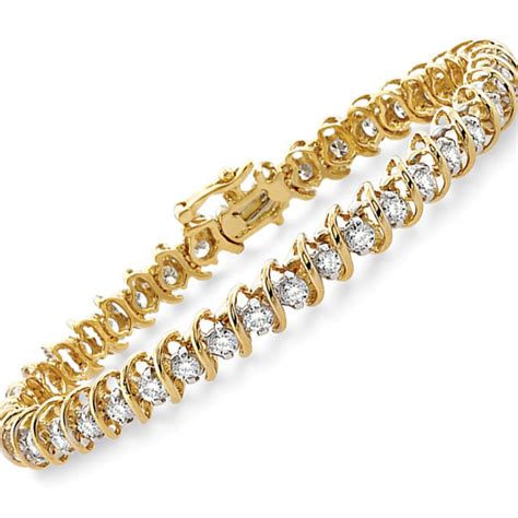 Diamond Tennis Bracelet Yellow Gold Forever Today By Jilco