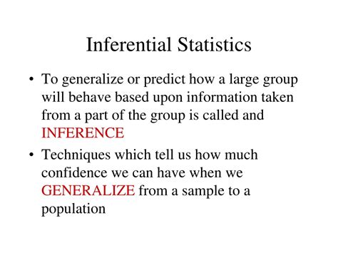 PPT Descriptive Inferential Statistics PowerPoint Presentation ID