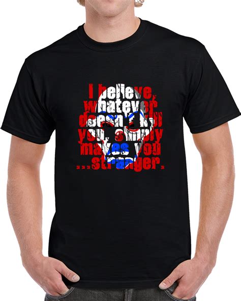In his engrossing story of a great man's final and greatest battle, miller has managed to create something radiant which should hopefully illuminate things for the rest of the comic. Joker Dark Knight Stranger Quote Heath Ledger Villain Fan T Shirt