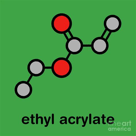 Ethyl Acrylate Molecule Photograph By Molekuulscience Photo Library