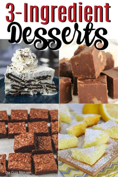 3 Ingredient Desserts 25 Easy Desserts With Basic Ingredients 3 Ingredient Desserts Dessert