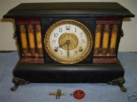 Antique Wm L William Gilbert Mantel Mantle Clock 1907 35370533