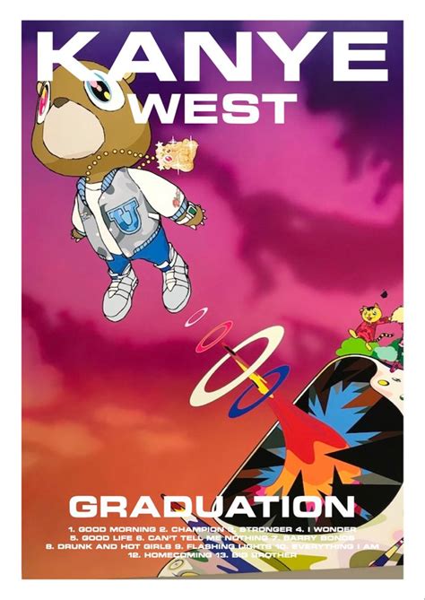 Graduation Kanye West Album Poster Music Poster Design Poster