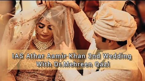 Ias Topper Tina Dabi S Ex Husband Athar Aamir Khan Wedding With Dr