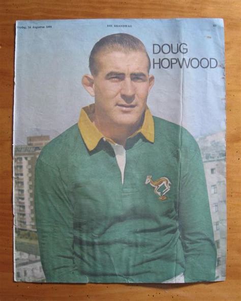 Rugby Doug Hopwood Former Springbok Rugby Player Original Picture