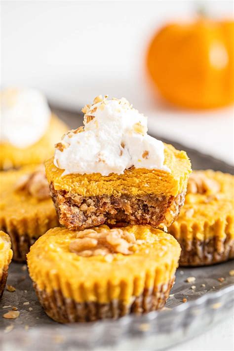 Vegan No Bake Pumpkin Pie Tarts Running On Real Food