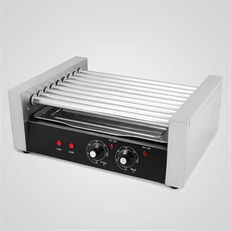 Commercial Sausage Hotdog 9 Roller Grill Hot Dog Cooker Machine Warmer