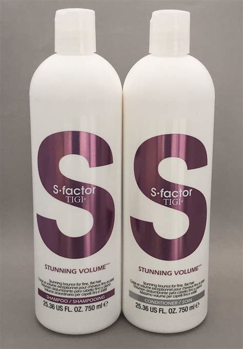 Tigi S Factor Stunning Volume Shampoo Conditioner 25 36 Oz Set Duo