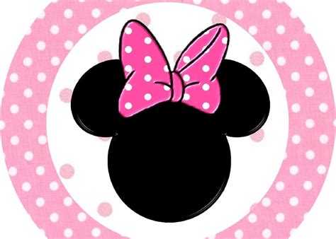 Minnie Mouse Toppers O Etiquetas Para Imprimir Gratis En Tonos Rosa Y