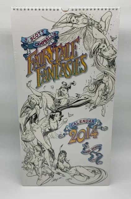Rare J Scott Campbell Fairytale Fantasies 2010 Calendar 7100 Picclick