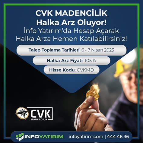 CVK Madencilik Halka Arz Info Yatırım Menkul Değerler A Ş
