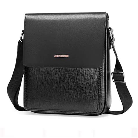 Fashion Men Crossbody Shoulder Bags Casual Business Pu Leather Mens