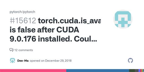 Torch Cuda Is Available Is False After Cuda Installed Could