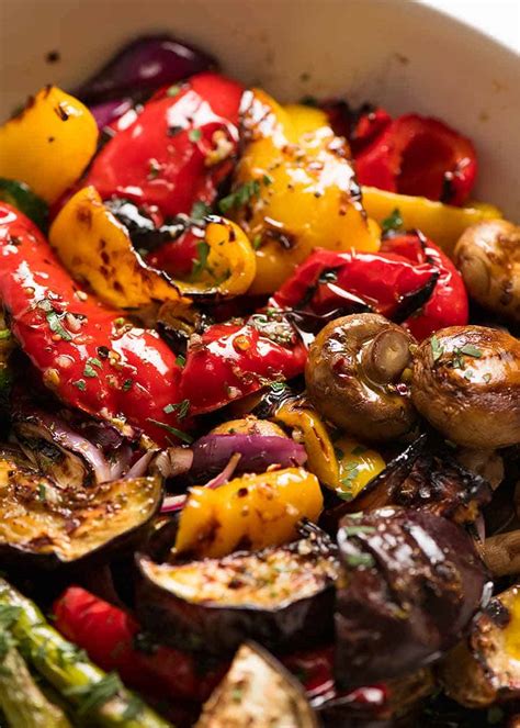 Incredible Bbq Grilled Vegetables Marinated Recipetineats