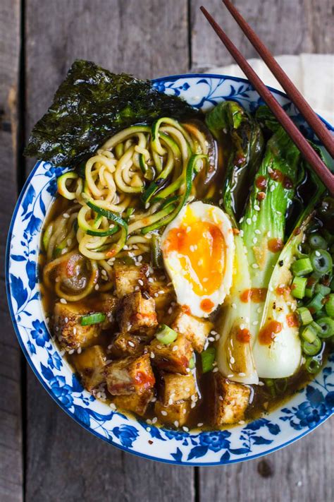 You can eat them classic as a soup or even as a salad. Zucchini Noodle Ramen Soup | Food with Feeling