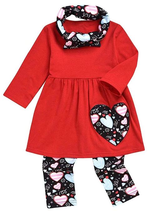 Valentines Day 3 Piece Outfit Etsy Girls Valentines Outfit Baby