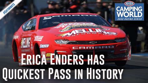 Erica Enders Has Quickest Pro Stock Pass In History Youtube