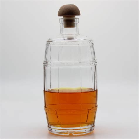 Custom Wholesale High Quality Eco Friendly Bamboo Glass Bottle Gin Vodka Whisky 750ml Bottles