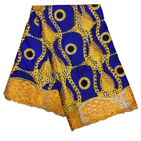 Find More Fabric Information About Lbllw 27 High Quality Ankara Wax With Lace Fabric Embroidered