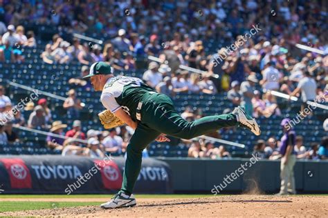 Colorado Pitcher Lucas Gilbreath 58 Throws Editorial Stock Photo