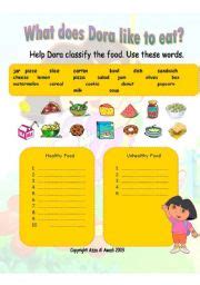 The teacher can introduce the students the importance of health and food. English worksheets: Healthy and Unhealthy food
