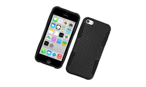 Insten Tpu Rubber Hard Pc Candy Skin Mesh Case Cover For Iphone 5c