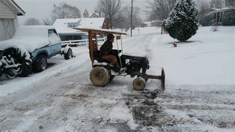 Wheelhorse Plowing Snow Youtube
