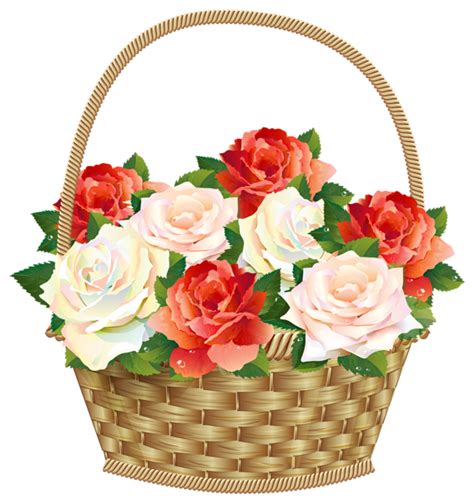 Roses In Basket Transparent Png Clipart Gallery Yopriceville High