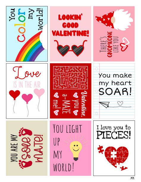 printable valentine s day cards 100 free printables printabulls