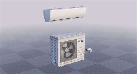 Split Air Conditioner 3D Model 69 Max Unknown Fbx Obj Free3D