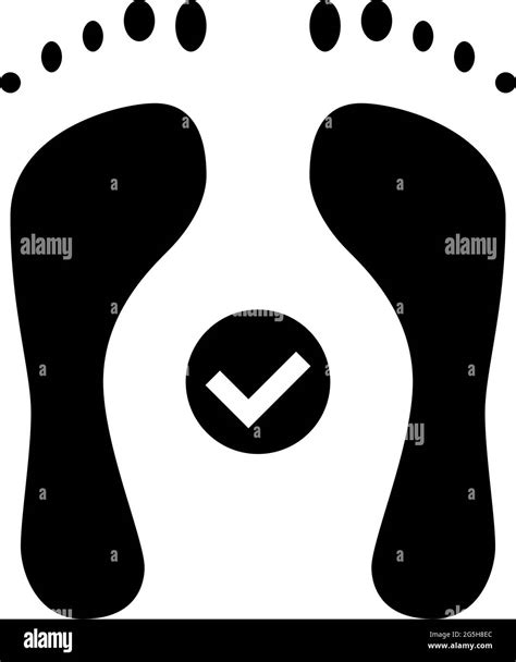 Health Feet Print Glyph Icon Vector Illustration Stock Vector Image And Art Alamy