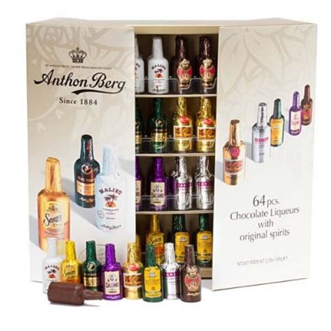 12 count (pack of 1). Anthon Berg Dark Chocolate Liqueurs 64 Piece Gift Box ...