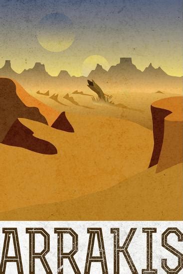 Arrakis Retro Travel Posters At