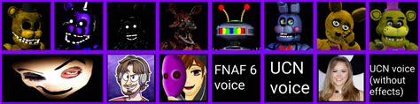 My Alternate Fnaf Universes Fnaf Rest Voice Actors By Agentprime On