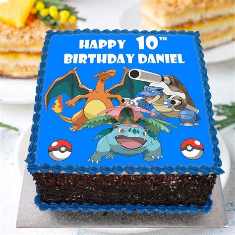 Pokemon Characters Cakes Express Delivery Available Gurgaon Bakers