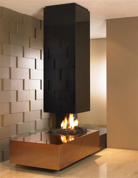Fireplace Suspended Fireplace Black Gold Suspended Fireplace Hanging