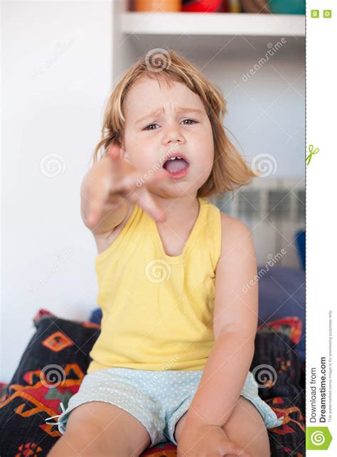 Little Child Complaining Stock Image Image Of Displeasure 76534715