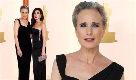 Andie Macdowell And Daughter Rainey Qualley Attend The Oscars 2023 English