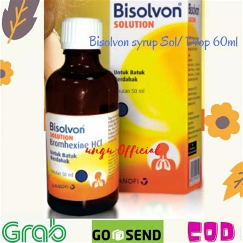 Jual Bisolvon Solution 60ml Bisolvon Drop Untuk Nebulizer Shopee