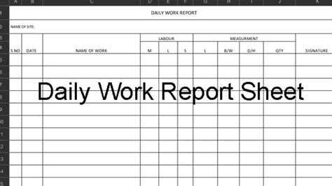 In this tutorial, i am going to teach you how to create daily attendance sheet in excel sheet.check more interesting videos on my new channel learning. Download Excel Template For Daily Construction Work Report ...