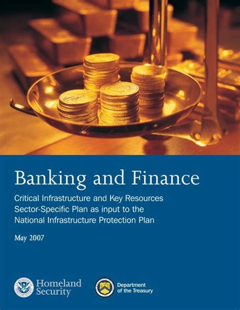 Banking And Finance Sector Specific Plan Us Department Of