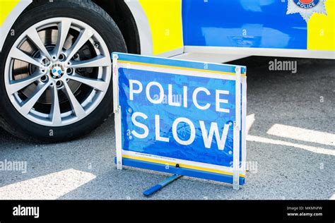Metropolitan Police Sign Warning Police Hi Res Stock Photography And