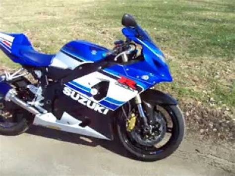 I bought my k5 750 used, and the guy didn't have the manual. 2005 GSXR 750 SUZUKI - YouTube