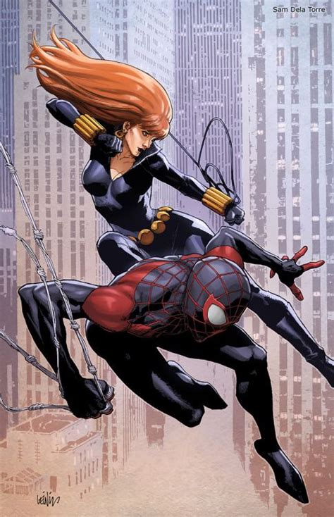 Spider Man And Black Widow Leinil Yu With Images Black Widow And