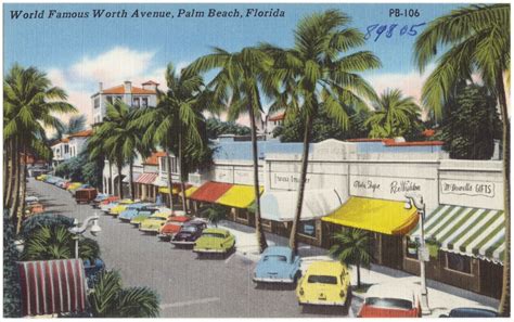 World Famous Worth Avenue Palm Beach Florida Digital Commonwealth