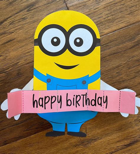 Minion Happy Birthday Card